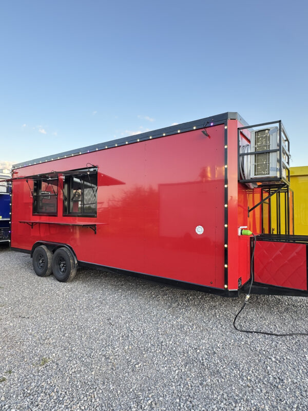 8'x20' Red Food Trailer  - Image 4