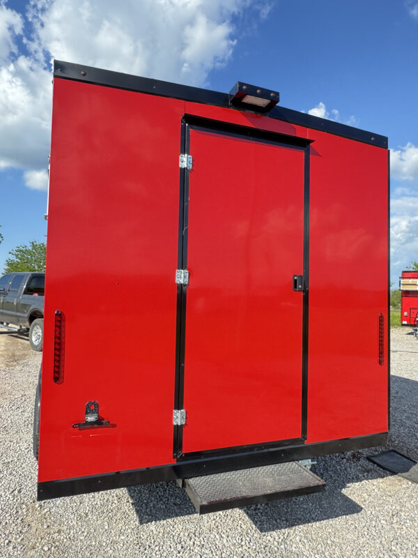 8'x20' Red Food Trailer  - Image 11