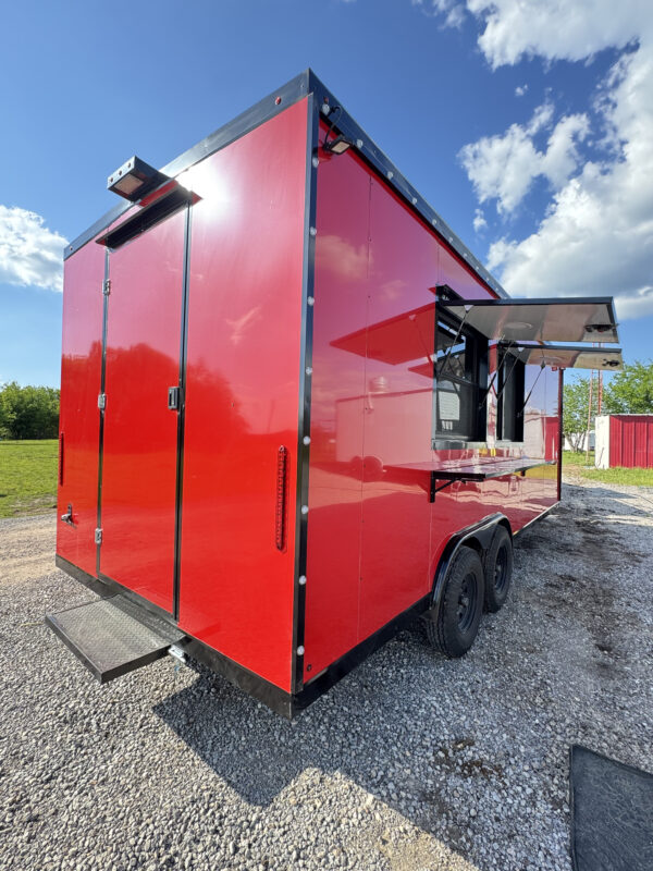 8'x20' Red Food Trailer  - Image 6