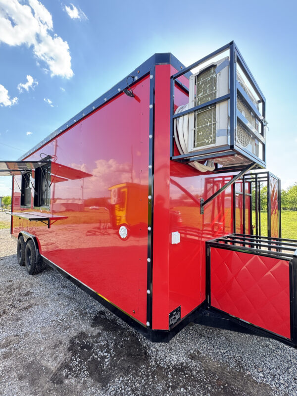8'x20' Red Food Trailer  - Image 9