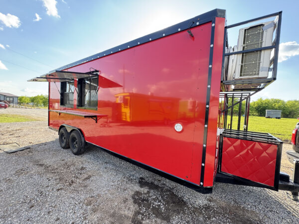8'x20' Red Food Trailer  - Image 5