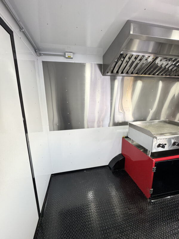 8'x20' Red Food Trailer  - Image 13