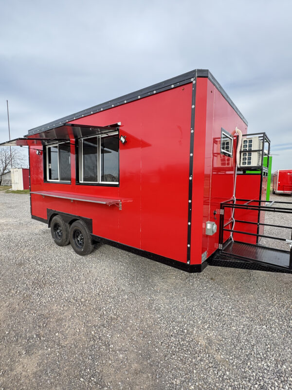 8'x16' Red Food Trailer - Image 11