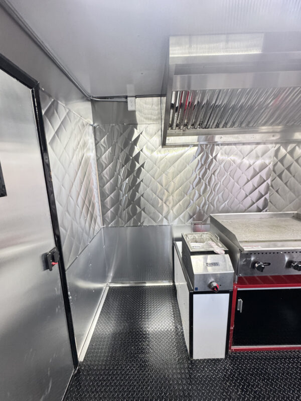 8'x16' Red Food Trailer - Image 25