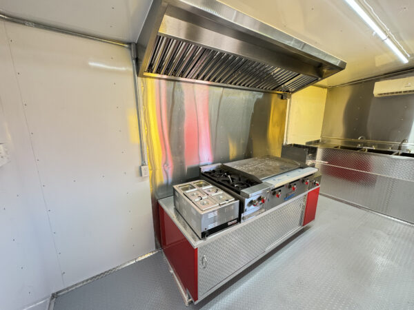 8'x16' Red Food Trailer - Image 21