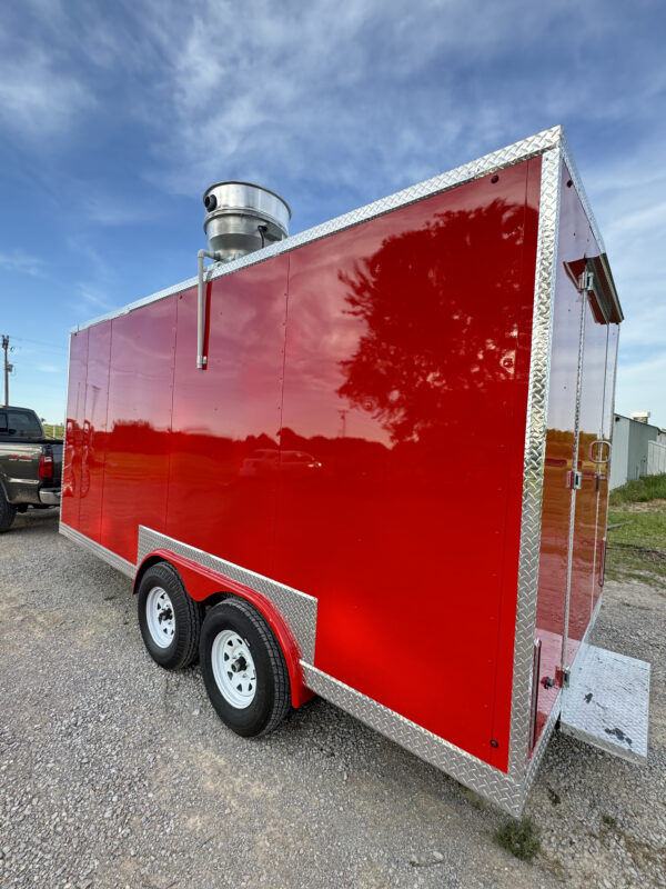 8'x16' Red Food Trailer - Image 8