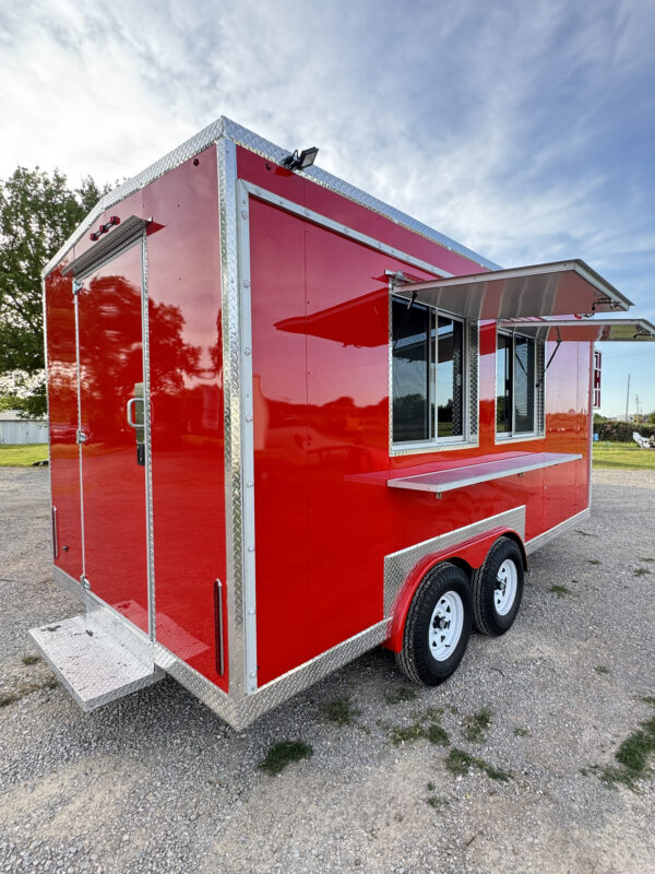 8'x16' Red Food Trailer - Image 4
