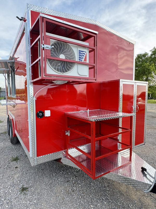 8'x16' Red Food Trailer - Image 10