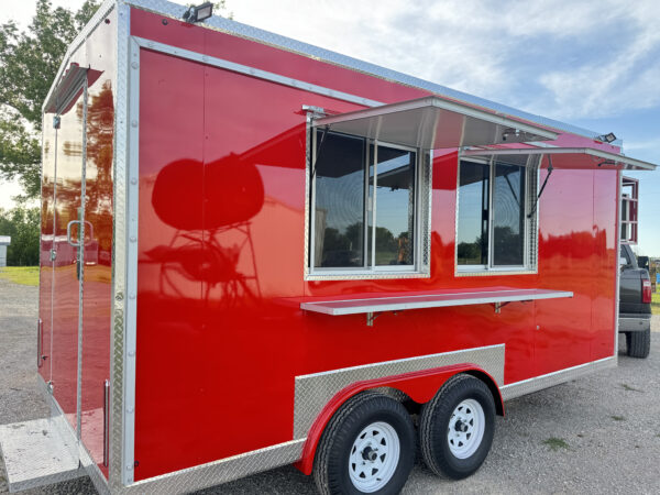 8'x16' Red Food Trailer - Image 5