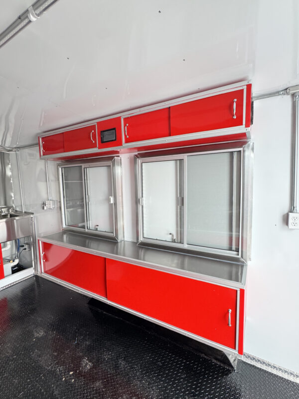 8'x16' Red Food Trailer - Image 12
