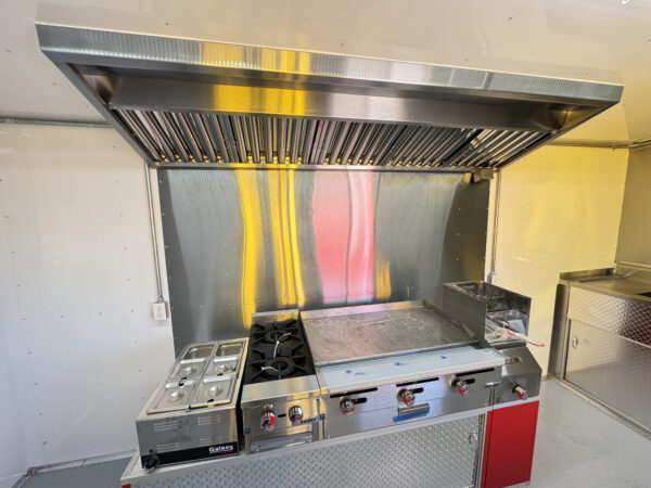 8'x16' Red Food Trailer - Image 20