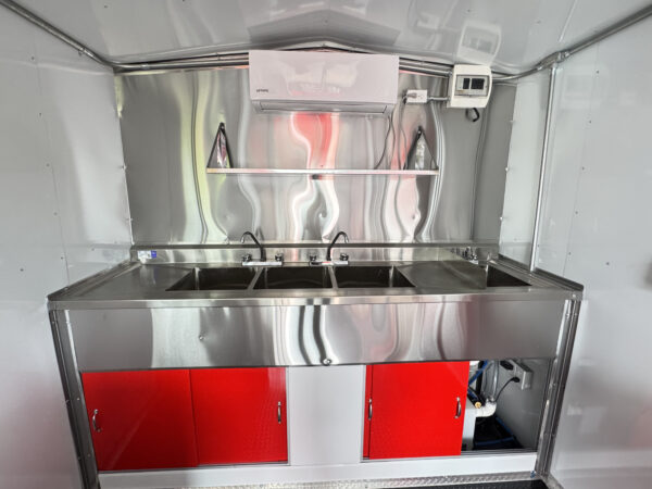 8'x16' Red Food Trailer - Image 14