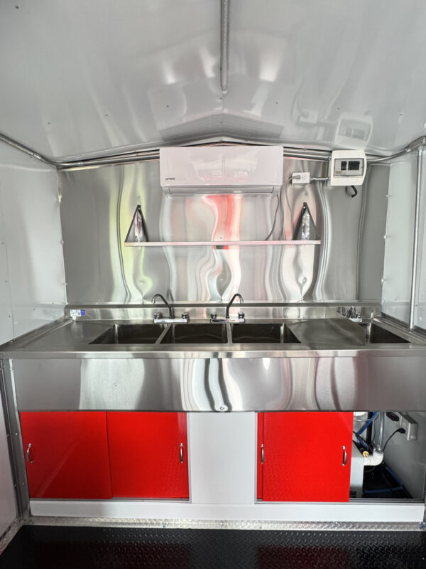 8'x16' Red Food Trailer - Image 15