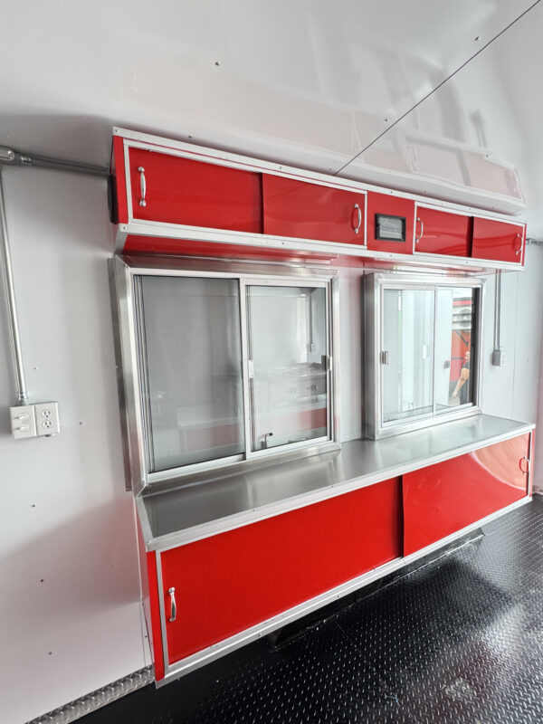 8'x16' Red Food Trailer - Image 16