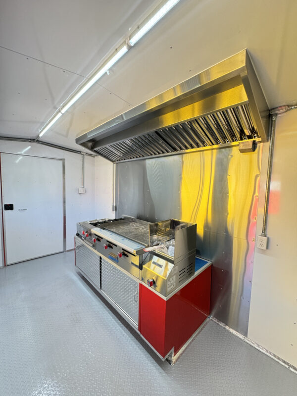 8'x16' Red Food Trailer - Image 22