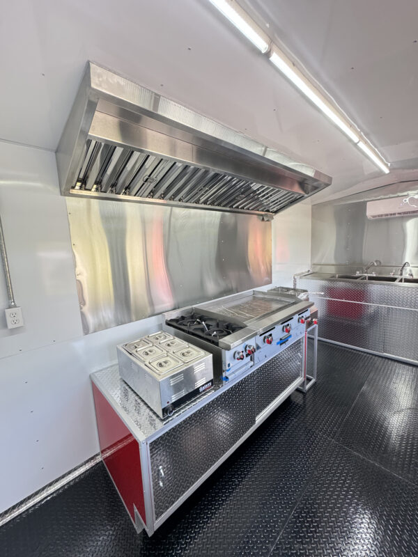 8'x16' Red Food Trailer - Image 24