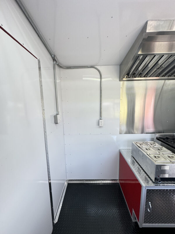 8'x16' Red Food Trailer - Image 25