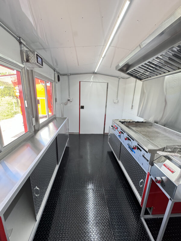 8'x16' Red Food Trailer - Image 19
