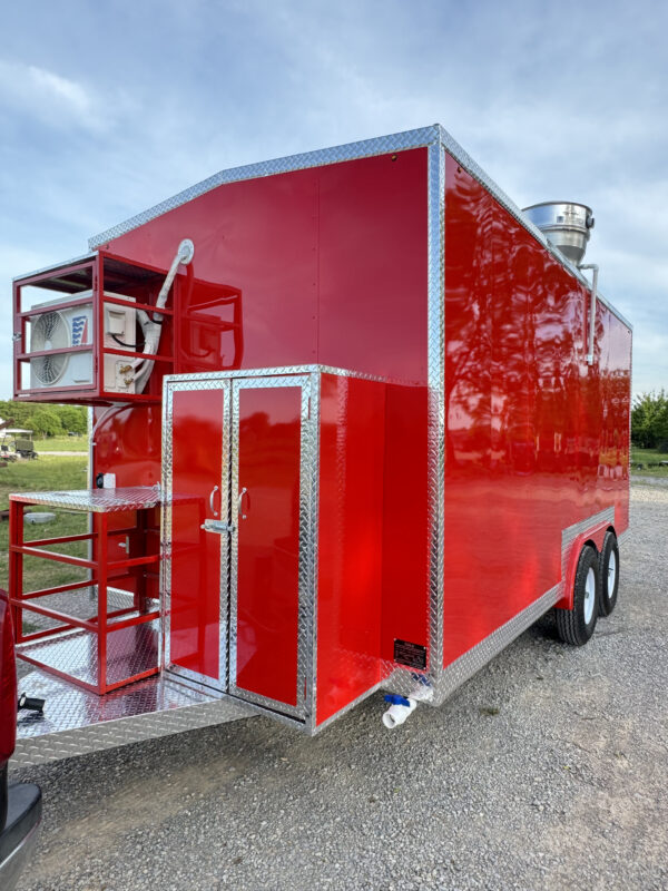 8'x16' Red Food Trailer - Image 6