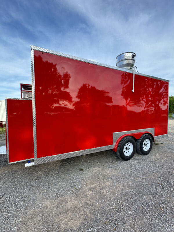 8'x16' Red Food Trailer - Image 7