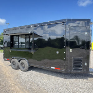Black 8'x16' Food Trailer