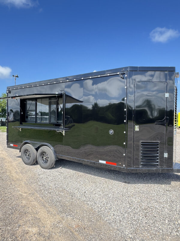 Black 8'x16' Food Trailer