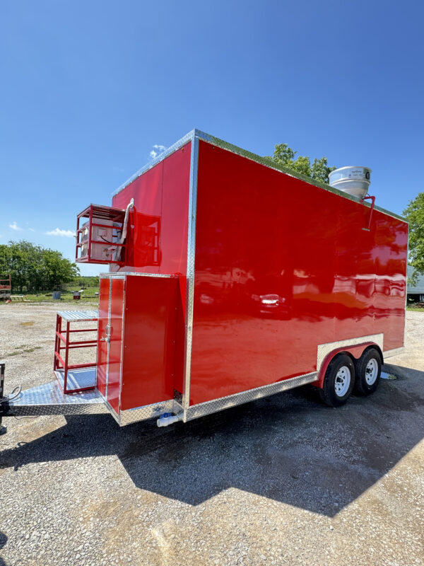 Red 8'x16' Food Trailer - Image 13