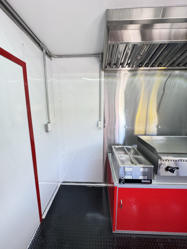 Red 8'x16' Food Trailer - Image 16