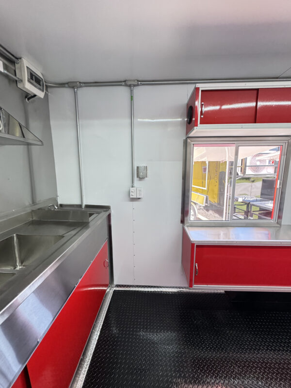 Red 8'x16' Food Trailer - Image 25