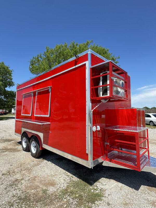 Red 8'x16' Food Trailer - Image 4