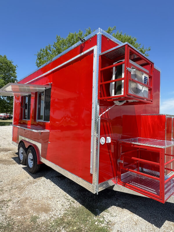Red 8'x16' Food Trailer - Image 7