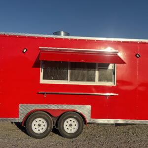 Red 8'x16' Food Trailer