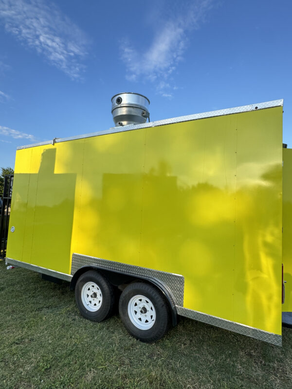 Yellow Food Trailer 8x16 Basic Kitchen - Image 5