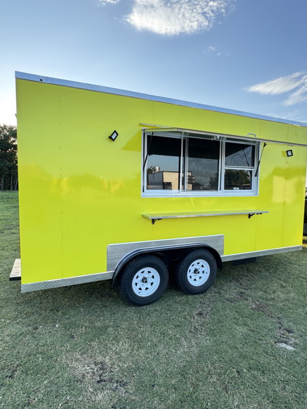 Yellow Food Trailer 8x16 Basic Kitchen - Image 2