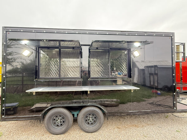 Black Food Trailer 8x16'