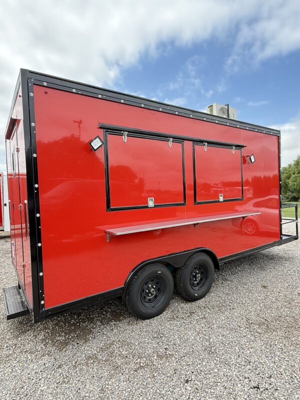 Red 8x16' Food Trailer - Image 9