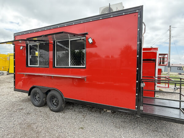 Red 8x16' Food Trailer - Image 6