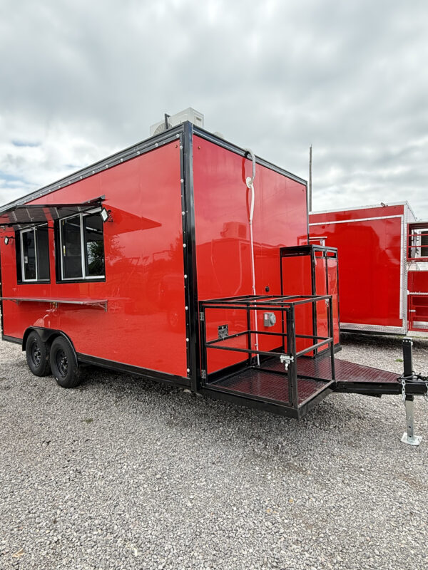 Red 8x16' Food Trailer - Image 4