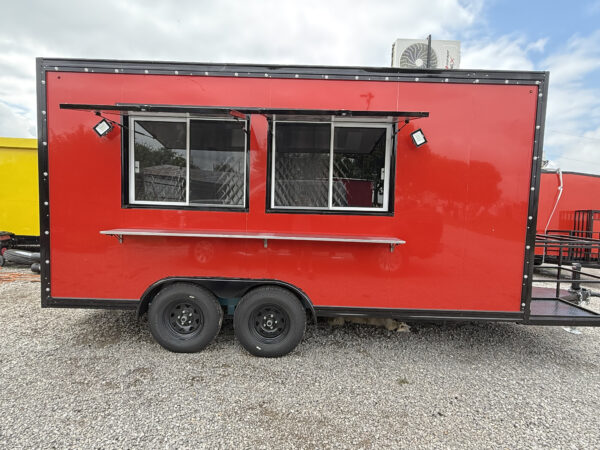Red 8x16' Food Trailer - Image 2