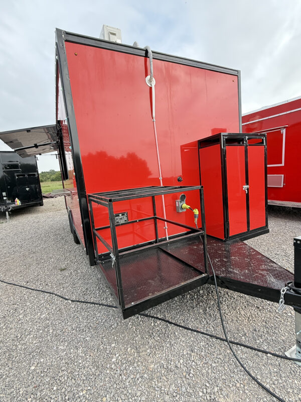 Red 8x16' Food Trailer - Image 13