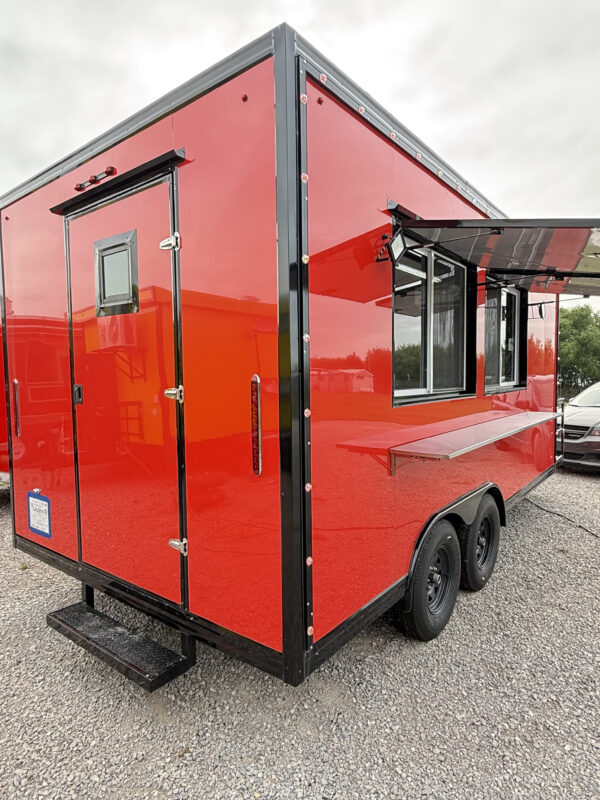 Red 8x16' Food Trailer - Image 7