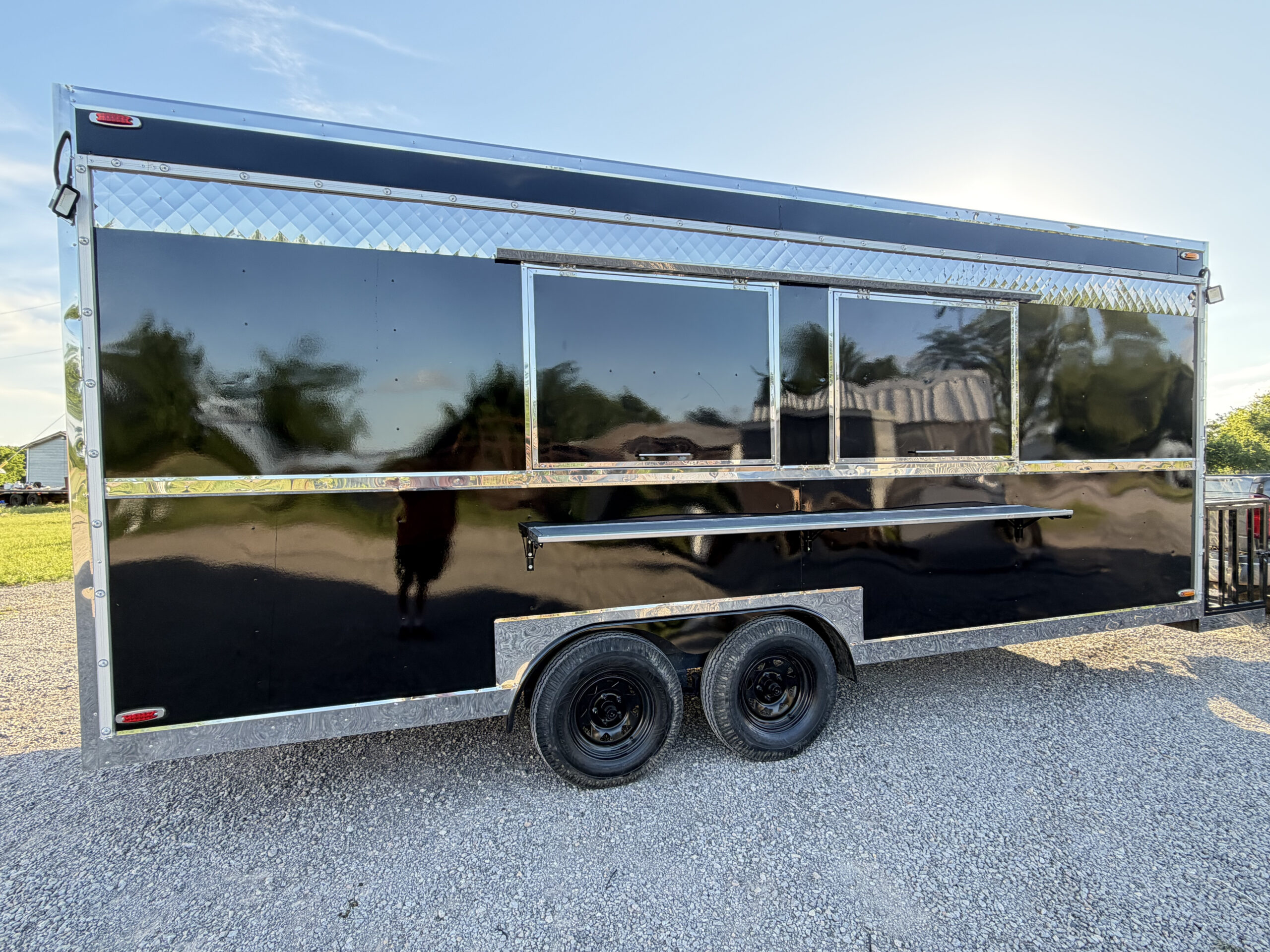 Black 8x20’ Food Trailer | Premium Mobile Kitchen - Image 3