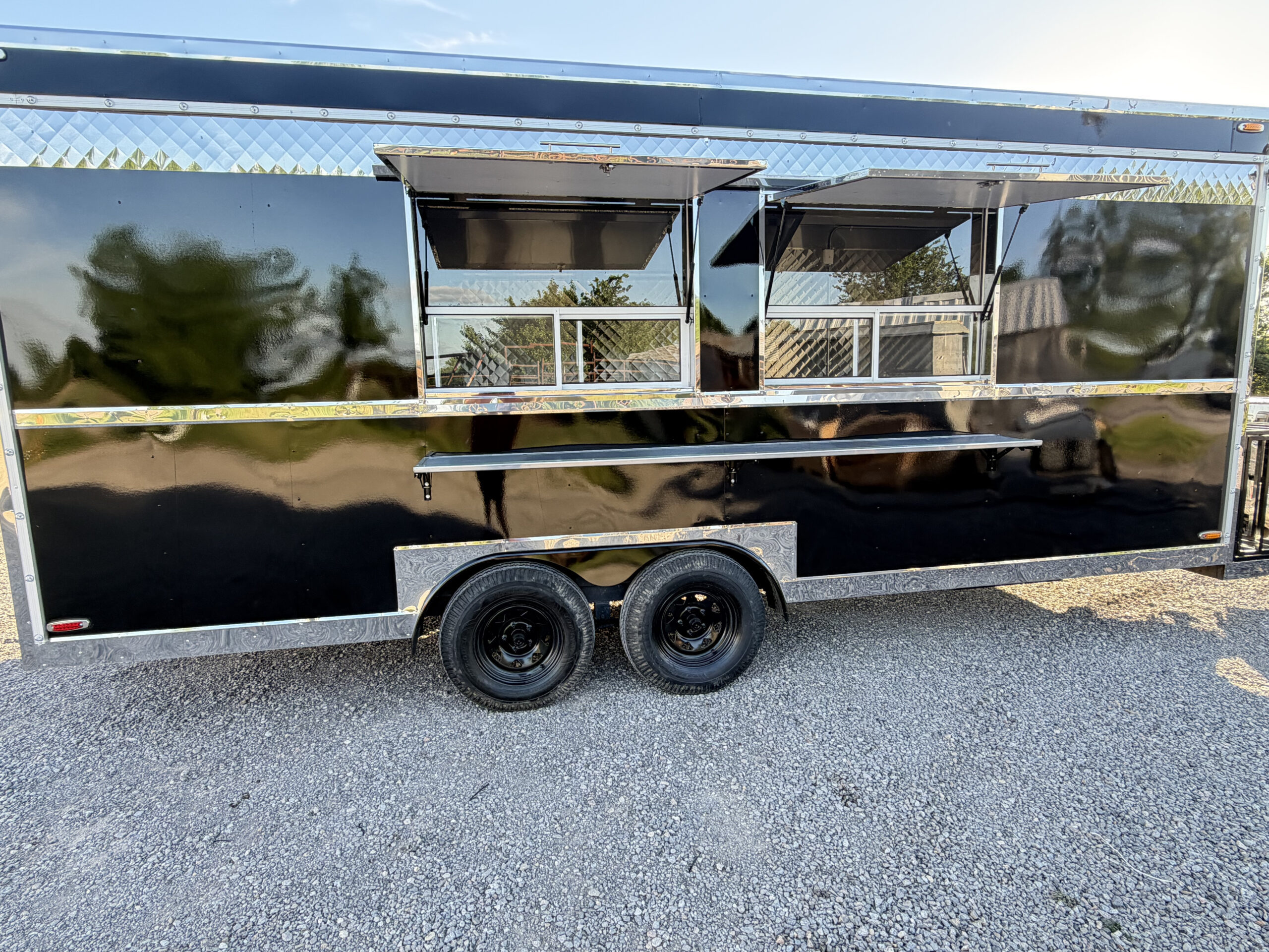 Black 8x20’ Food Trailer | Premium Mobile Kitchen - Image 7