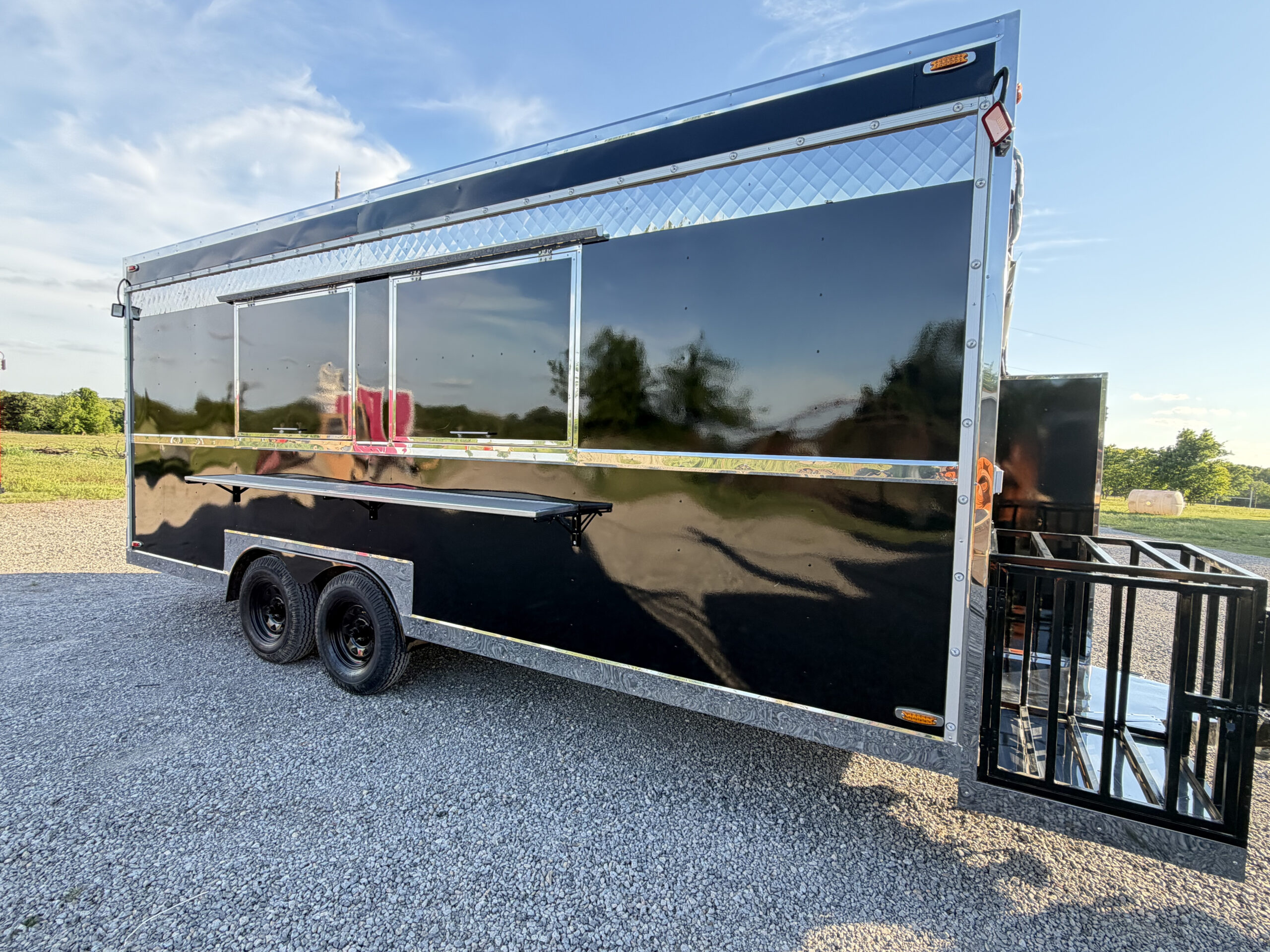 Black 8x20’ Food Trailer | Premium Mobile Kitchen - Image 8