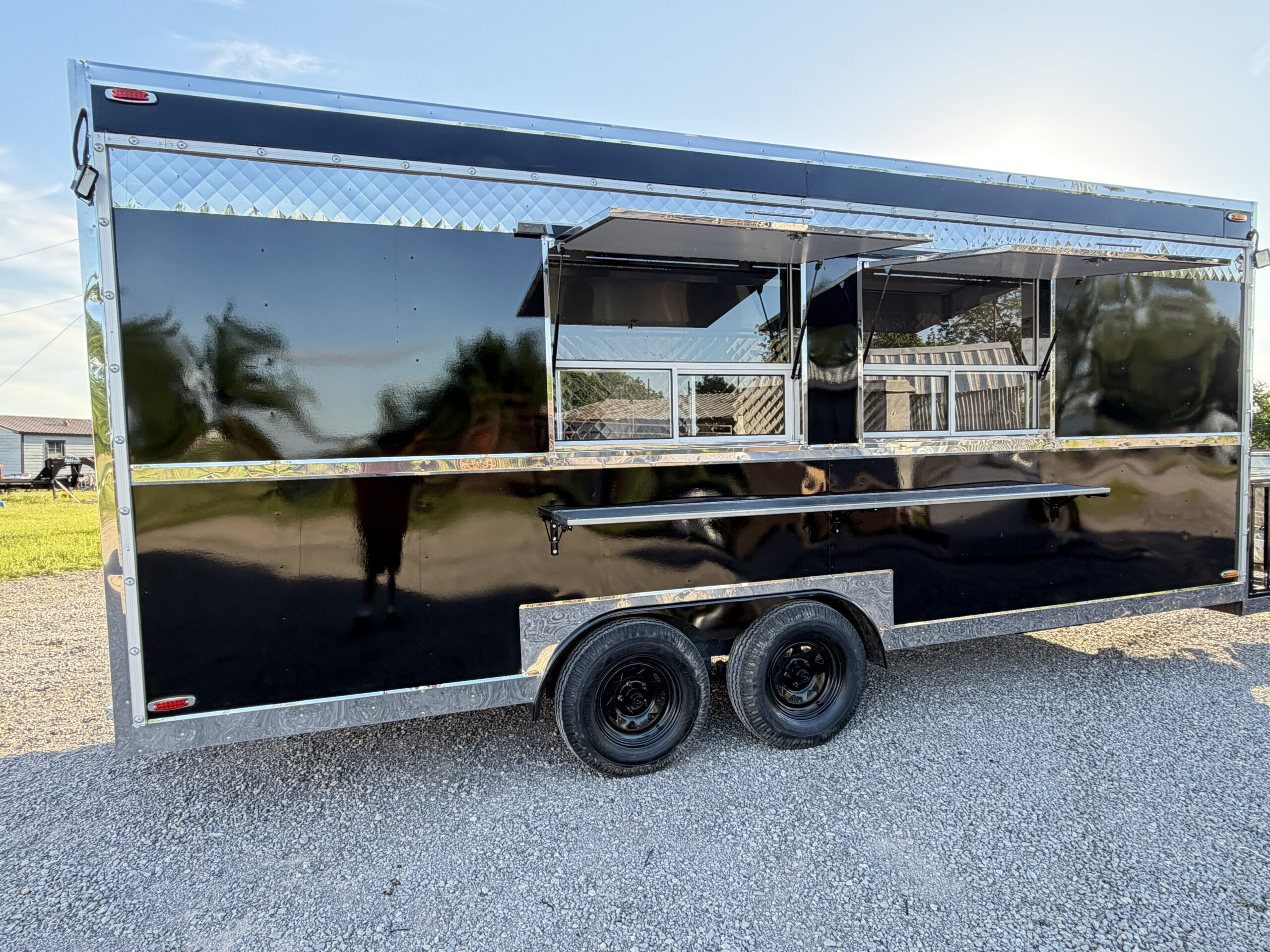 Black 8x20’ Food Trailer | Premium Mobile Kitchen