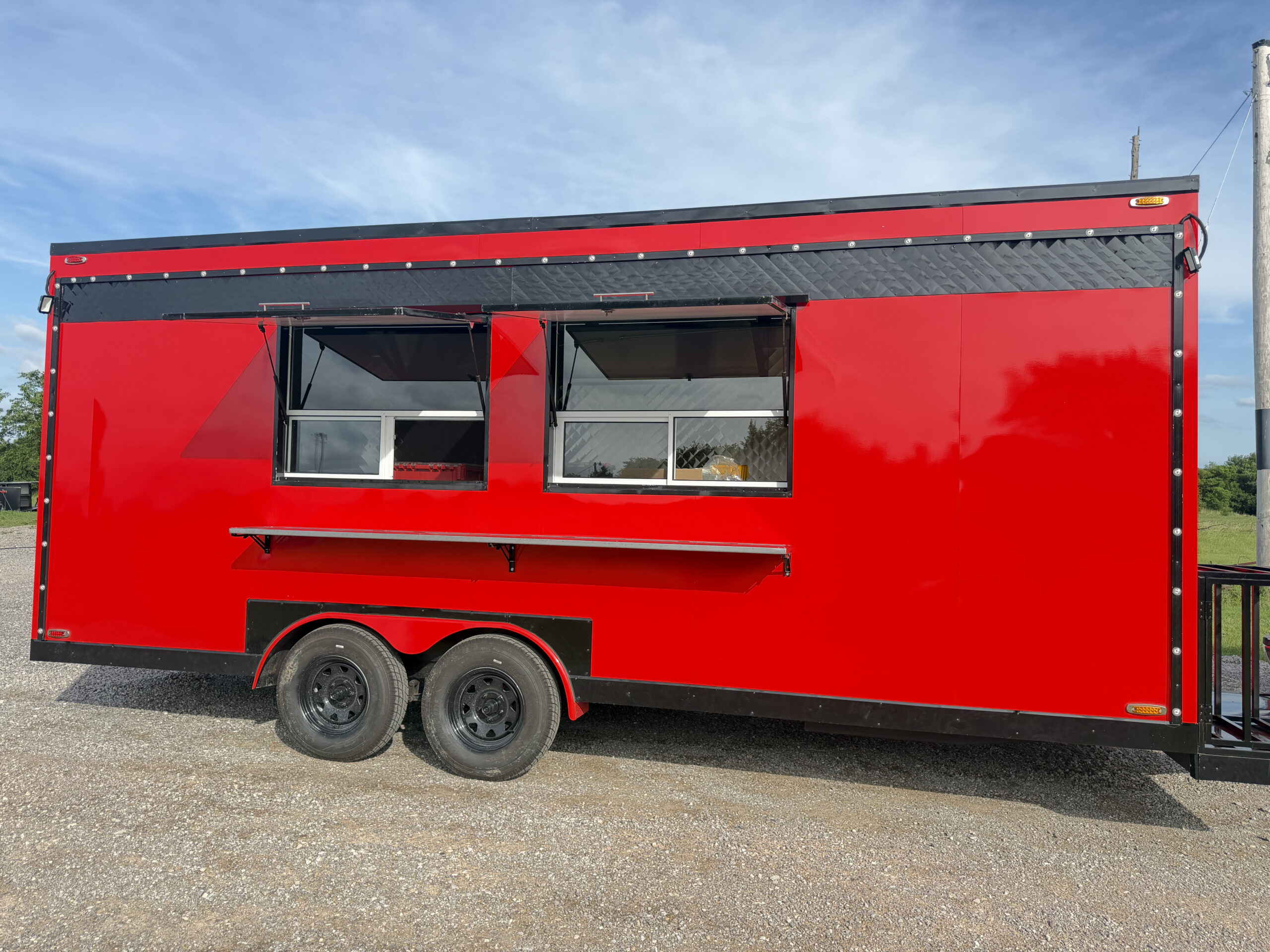 2026 Red 8x20’ Food Trailer