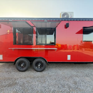 TV Red 8x20’ Food Trailer