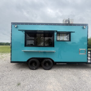 2026 Turquoise Food Trailer 8x16’