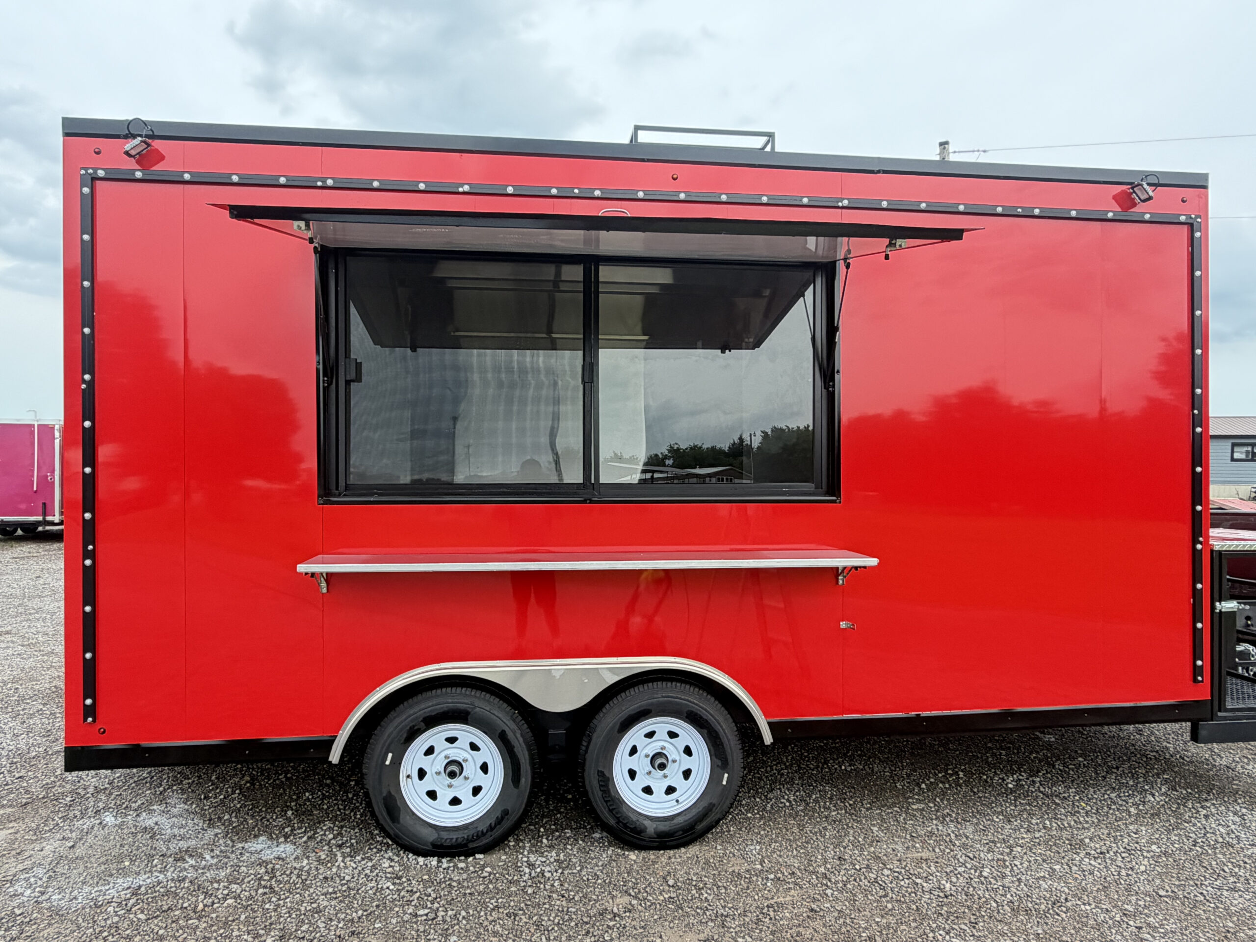 2026 Red 8x16’ Food Trailer