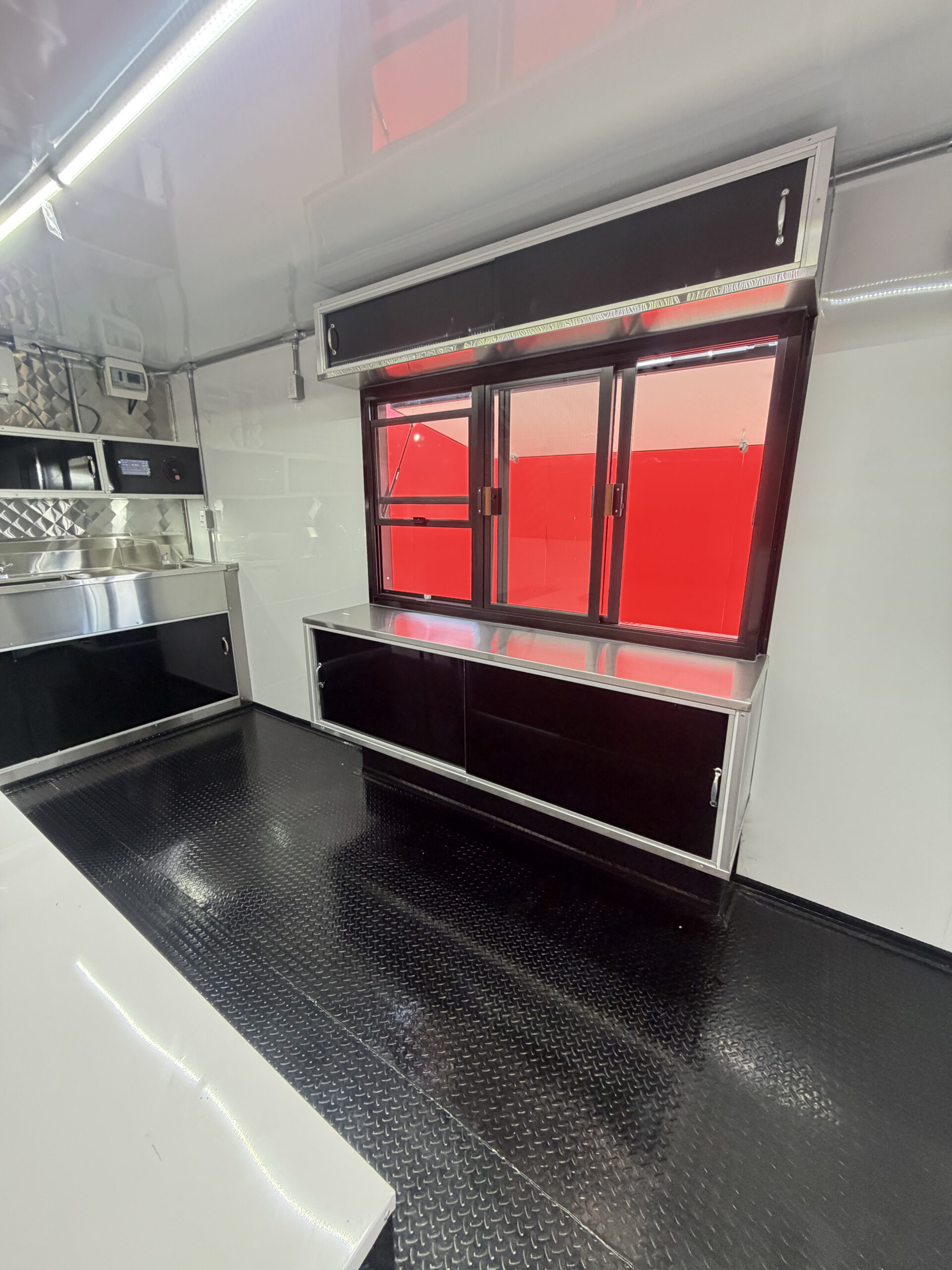 Black 8x16 Food Trailer – No Kitchen - Image 12